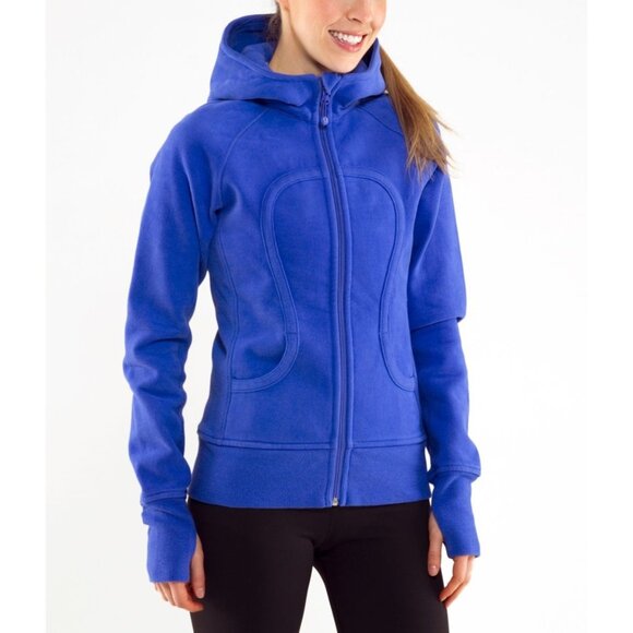 Lululemon Size 10 Purple Rocksteady Pigeon Scuba Hoodie Full-Zip Fleece Jacket - Picture 1 of 16